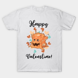Happy Valenslime Roleplaying Video Game RPG Geek Couple Gift T-Shirt